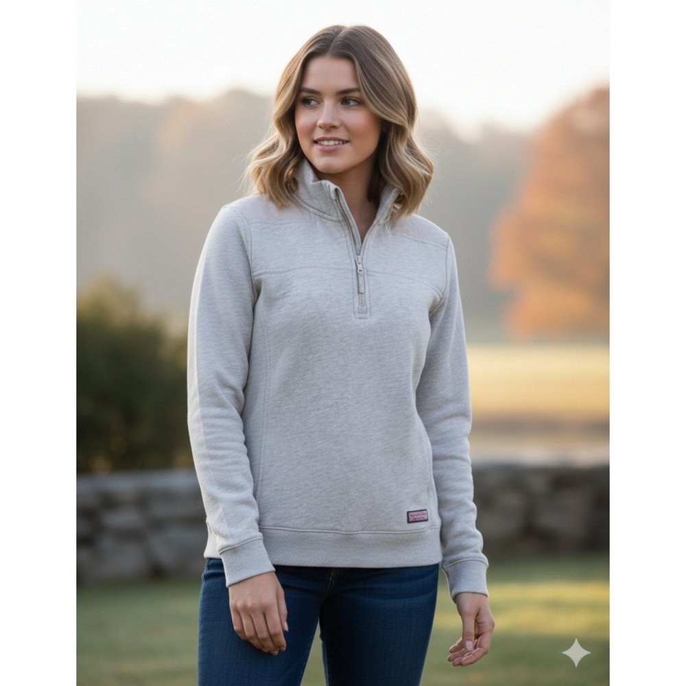 Vineyard Vines Woman Collegiate Shep Quarter Zip Pullover